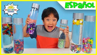 Cómo Hacer Botellas de Agua Sensoriales PLAY Para Niños DIY [upl. by Releyks76]