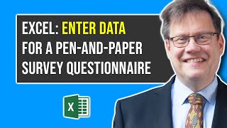 How to enter survey data into Excel from a penandpaper questionnaire [upl. by Kobe102]