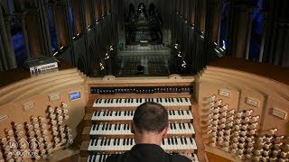 NotreDame organ Yves Castagnet plays Dupré Prelude amp fugue in G minor June 2017 [upl. by Nylkoorb729]