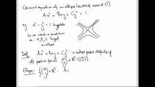 Linear Algebra 36 Eigenapplications 2 Ellipses [upl. by Anahsak]