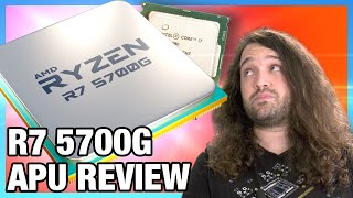 AMD 360 Ryzen 7 5700G APU Review amp Benchmarks vs R5 5600G R7 5800X amp More [upl. by Esilrahc]