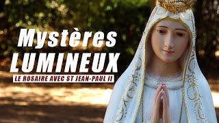 Chapelet Mystères Lumineux  Le Rosaire avec St JeanPaul II [upl. by Eillac565]