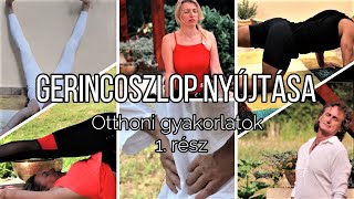 Otthoni gerinctorna 1rész  Gerinc nyújtása  Könnyű gyakorlatok [upl. by Enyleve]