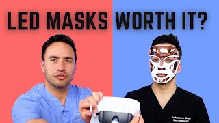 DERMATOLOGIST REVIEWS LED MASKS RED LIGHT and BLUE LIGHT [upl. by Yanehs]