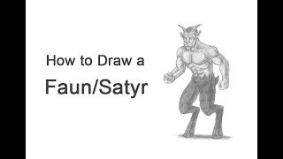 How to Draw a Faun  Satyr [upl. by Nnylear]