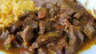 CARNE GUISADA  TEXMEX STYLE  How to make Mexican beef stew [upl. by Aspia733]