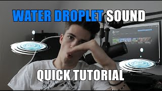 Water Droplet sound effect Quick Tutorial  Quick Beatbox Tutorial 1 [upl. by Adnavoj]