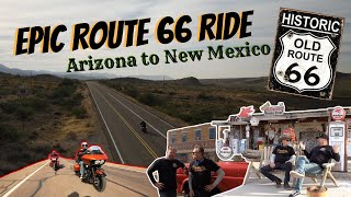 Riding Route 66 from Arizona to New Mexico  Entire Route 66 Ride  Part 2  Motorcycle Road Trip [upl. by Aicram]