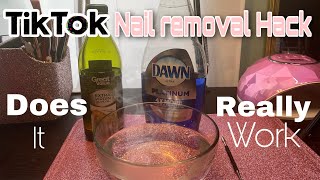 TikTok Nail REMOVAL HACK Does it work [upl. by Opiak]