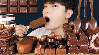 MUKBANG ASMRㅣSweet Chocolate Dessert Maltesers Snacks Cake Ice Cream🍫Korean 후니 Hoony Eating Sound [upl. by Aloin]