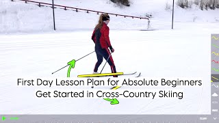 Beginner Cross Country Ski Lesson [upl. by Yrot]