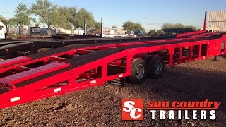 Commercial 4 Car Haulers Built by Sun Country Trailers [upl. by Dachy]