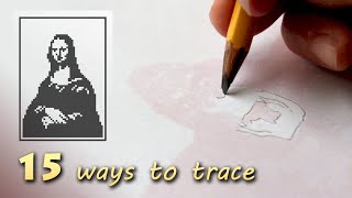 15 ways how to trace or transfer a photo image or drawing ■ Tracing Masterpieces [upl. by Hahnert427]