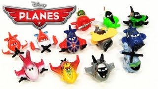 12 Disney Planes Micro Drifters Hector Vector Bravo Supercharged Dusty Crophopper [upl. by Quennie]