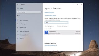 Disable and Remove Feedback Hub on Windows 10 Tutorial [upl. by Adile]