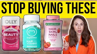 THE TRUTH ABOUT HAIR SKIN AND NAIL VITAMINS  Dermatologist [upl. by Sterling883]