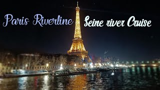 Paris Riverline 🇫🇷 Seine river night Cruise [upl. by Sylado]