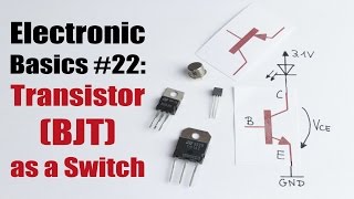 Electronic Basics 22 Transistor BJT as a Switch [upl. by Gabrielle]