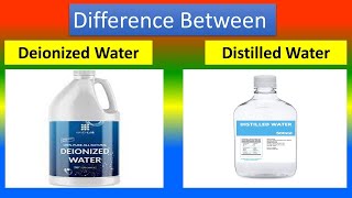 Difference between Deionized Water and Distilled Water [upl. by Arimat]