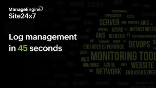 Log management in 45 seconds [upl. by Annairdna]