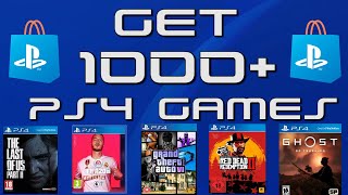 How to get 1000 PS4 games for FREE in 30 seconds [upl. by Glinys670]