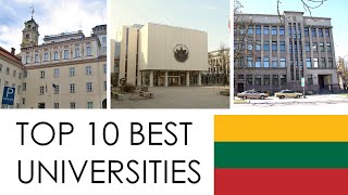 TOP 10 BEST UNIVERSITIES IN LITHUANIA  TOP 10 MEJORES UNIVERSIDADES DE LITUANIA [upl. by Asaeret]