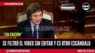 Escándalo se filtró el video de las preguntas arregladas a Javier Milei [upl. by Paton60]