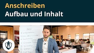 Bewerbung Anschreiben  Aufbau und Inhalt [upl. by Lyell]