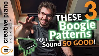 3 Boogie Woogie Patterns For Piano That Just Work 😎 🎹 [upl. by Jentoft]