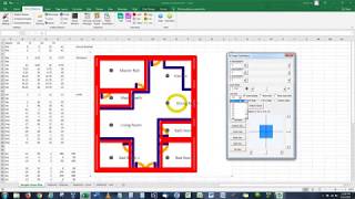 3 Ways to Draw and Create a Floorplan In EXCEL like CAD with Examples [upl. by Hairabez656]