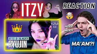 ITZY Ryujin Artist Of The Month Therefore I Am  REACTION [upl. by Nylodnarb]