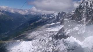 Chamonix to Aiguille du Midi cable car ride [upl. by Hennessy567]