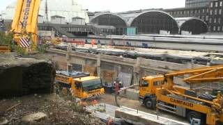 Crossrail time lapse video Paddington Integrated Project [upl. by Powell]