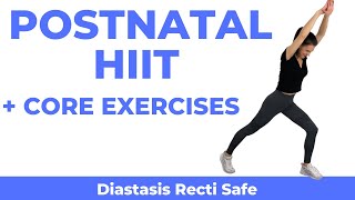 Postnatal HIIT with Diastasis Recti Exercises After Pregnancy [upl. by Hairehcaz999]