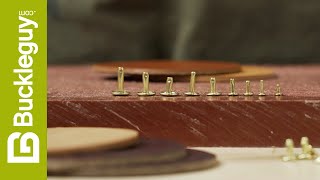 How To Set Rivets in Leather [upl. by Ruy726]