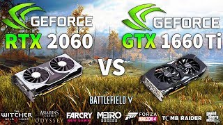 GTX 1660 Ti vs RTX 2060 Test in 8 Games [upl. by Einafpets]