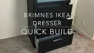 IKEA Furniture Quick Build  Brimnes Dresser [upl. by Poyssick]