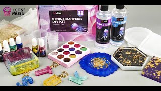 LETS RESIN Resin Starter Kits Resin Crafts Tutorial for Beginner [upl. by Novy]