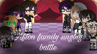 Aftons VS Williams family  singing battle  1k special fnaf [upl. by Yatnahs]