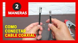 📺COMO CONECTAR CABLE COAXIAL  Fácil y económica Antena TV [upl. by Anyale]