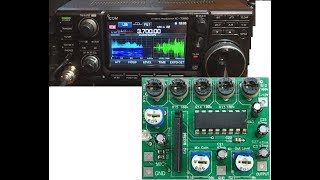 UR6QW 5band Equalizer Compressor EQ V1 with Icom IC7300 [upl. by Enneillij]