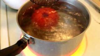 Blanching Tomatoes for Sauce [upl. by Anaud929]