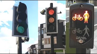 Pedestrian Crossing Traffic Lights on Queensway Redhill [upl. by Lancey]