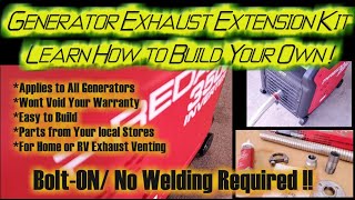 DIY Generator Exhaust Extension Kit [upl. by Annaiuq]