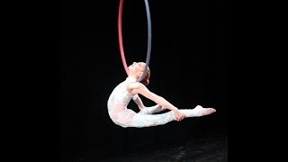 Aerial Hoop Tricks Neck Hang [upl. by Rehnberg492]