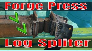 Forging press from Log splitter 5 tones Part1 How to Build [upl. by Vijnas918]