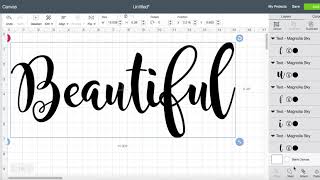 How to weld your letters in Cricut Design Space [upl. by Chatwin622]