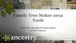 Family Tree Maker Tools  Ancestry [upl. by Patrizia823]