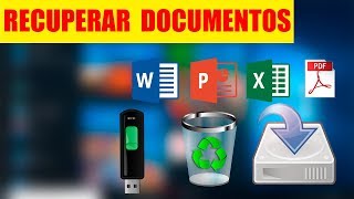 ▷ Como Recuperar documentos borrados de Office Word PDF Excel etc en PC O USB [upl. by Orfurd119]