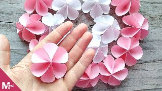 ► Cómo hacer una FLOR DE PAPEL en MINUTOS 😍🌸 [upl. by Fulmer]